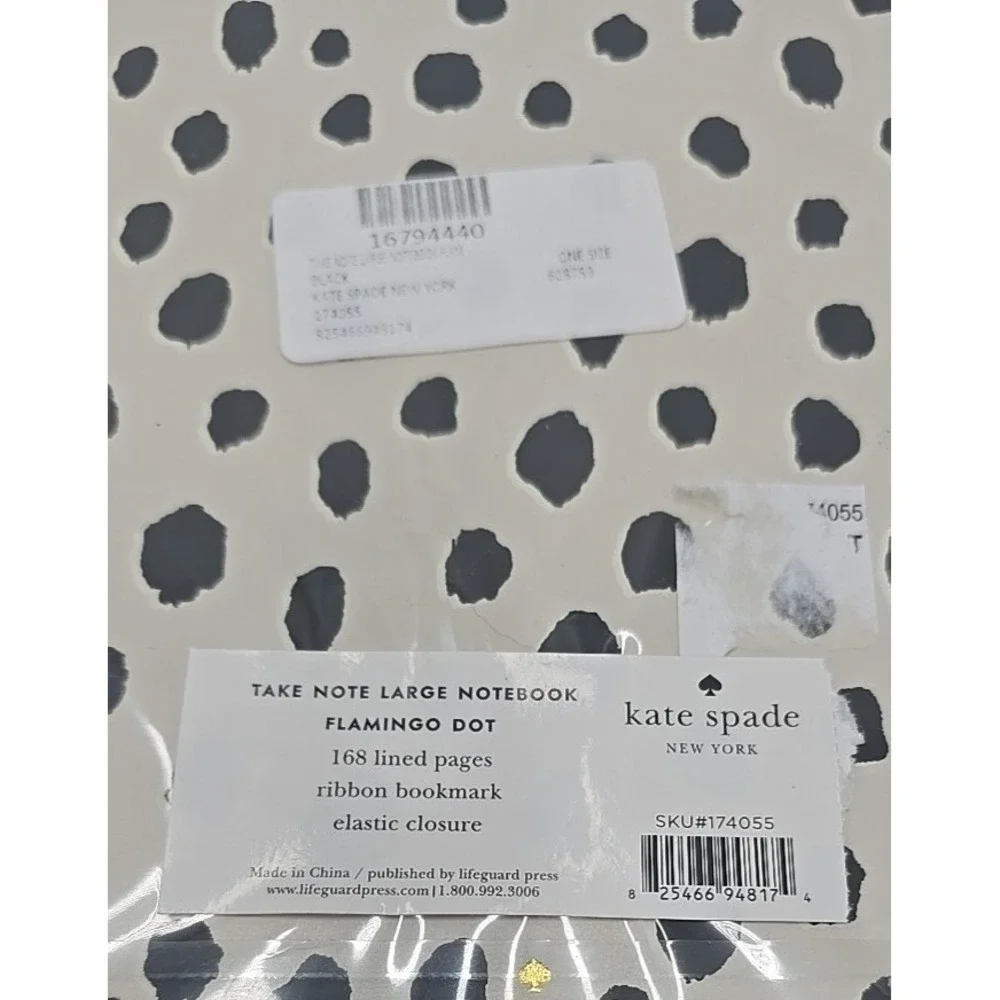 NWT Kate Spade Designer Take Note Flamingo Dot Notebook‎ Corpcore Mobwife
